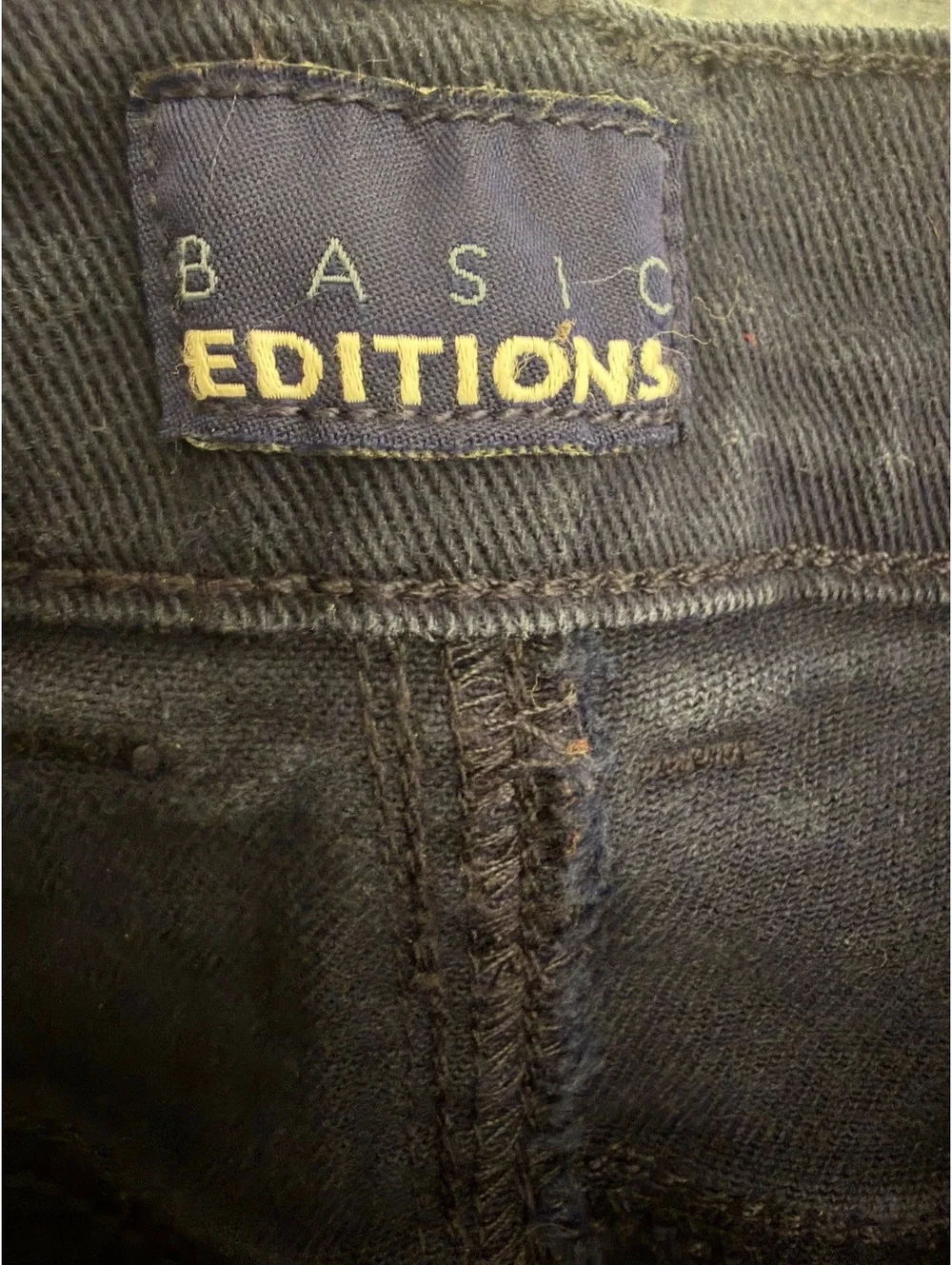 Basic Editions Women's Navy Blue Jeans Size 12